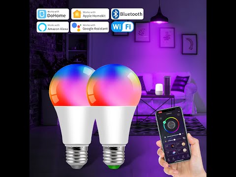 Govee Smart LED Bulbs 4-Pack, Works with Alexa & Google